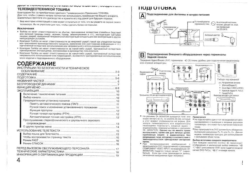Инструкция Toshiba 21CJZ8DR