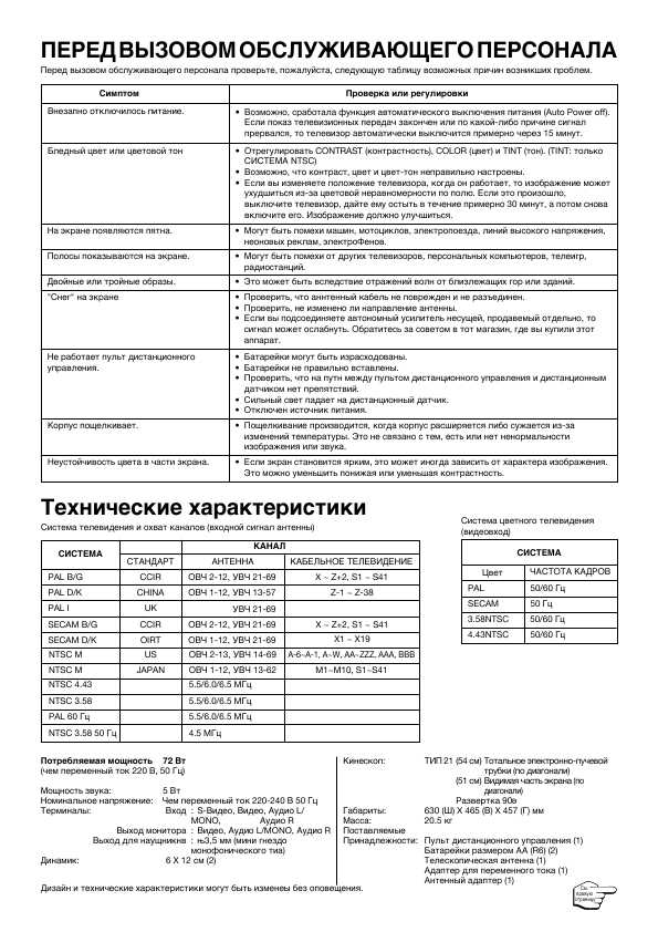 Инструкция Toshiba 21N3XM