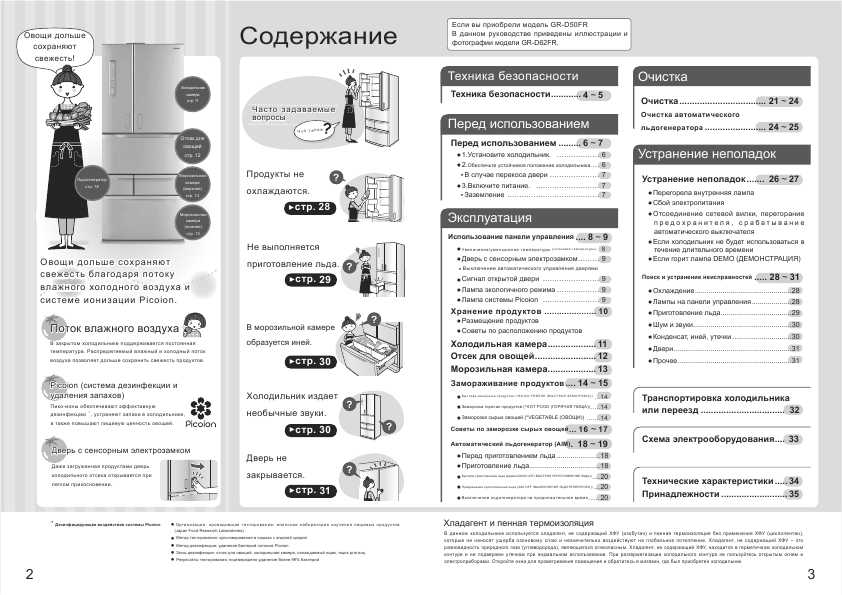 Инструкция Toshiba GR-D62FR