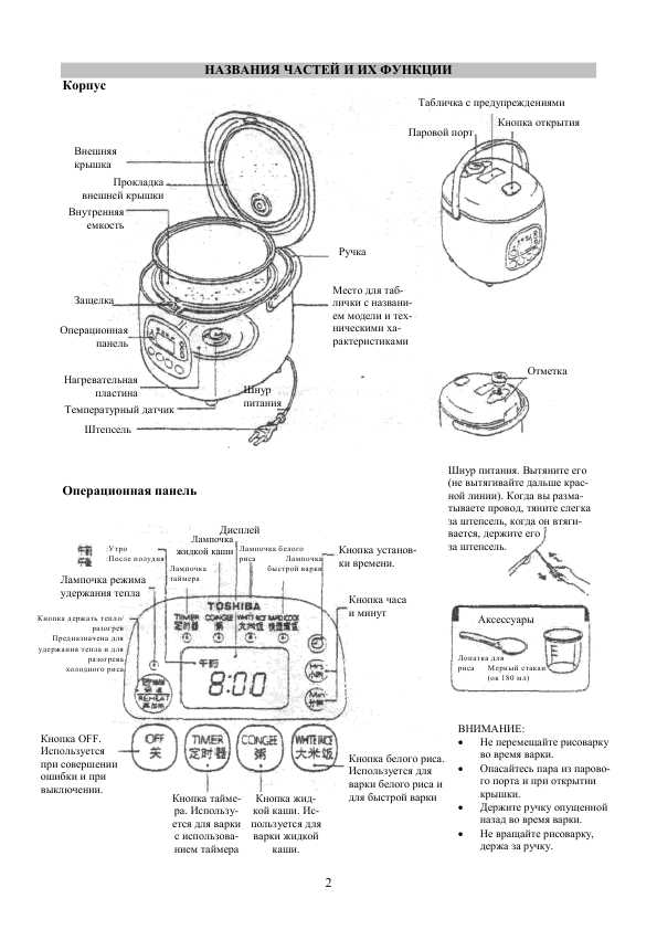 Инструкция Toshiba RCK-5EM