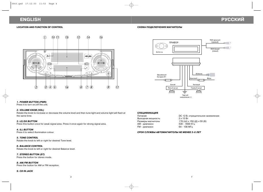 Инструкция Vitek VT-3643