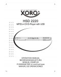 Инструкция XORO HSD-2220