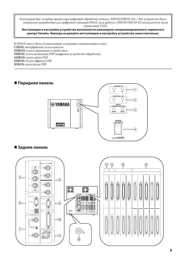 Инструкция Yamaha DSP1D