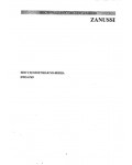 Инструкция Zanussi DWS-6749